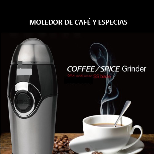 Moledor De Café Especias Molino Eléctrico Para Granos, Cafe